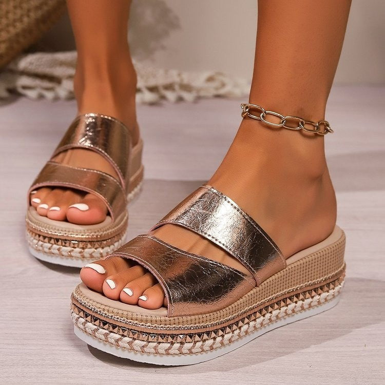 Oria Paris | Goldene Sandalen