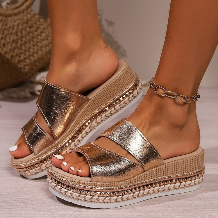 Oria Paris | Goldene Sandalen