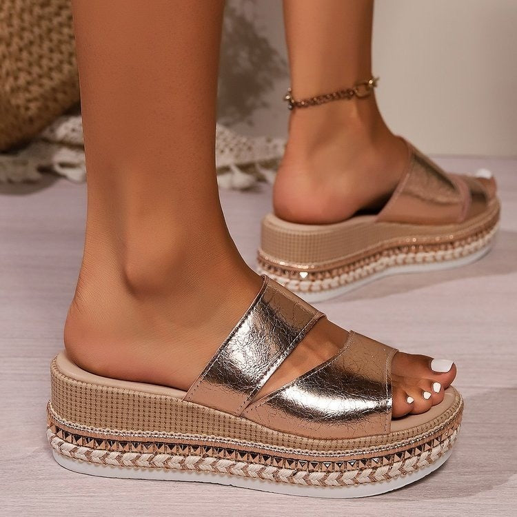 Oria Paris | Goldene Sandalen