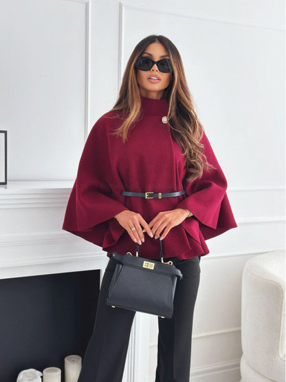 Mila Poncho mat Gürtel | Modernitéit - Charme