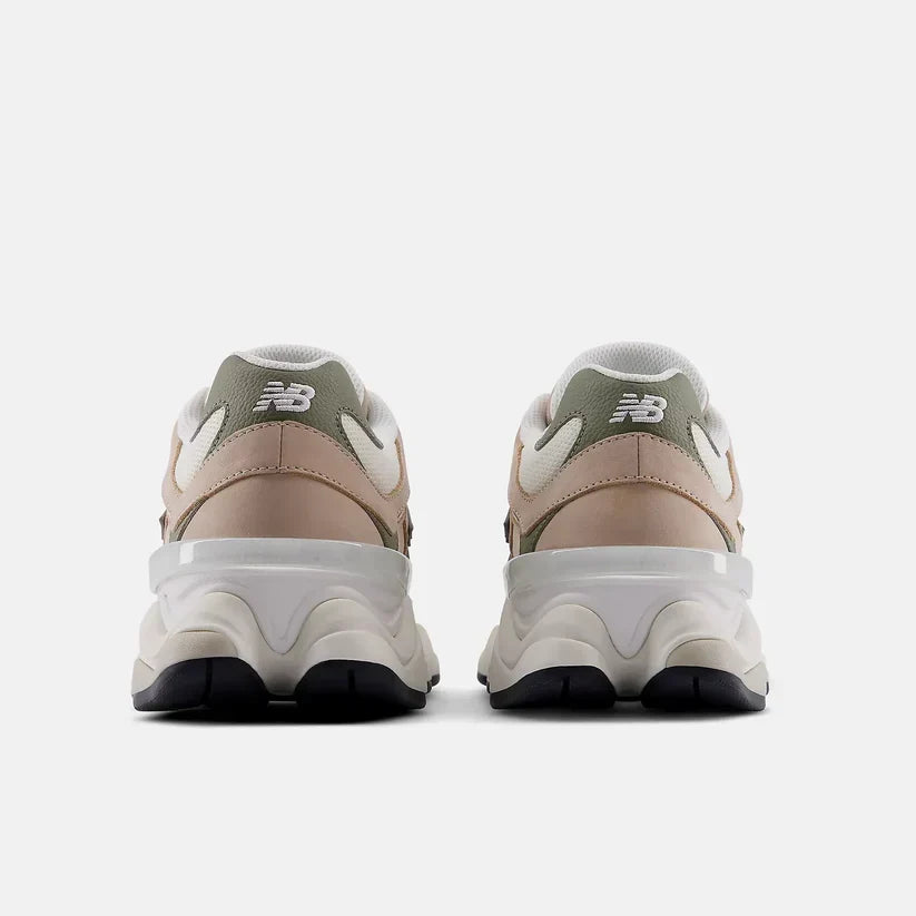 NB 9060 MINDFUL GRÁIR unisex íþróttaskór með DÖKKUM ÓLÍFÍNUM RAUÐUM