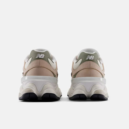 NB 9060 MINDFUL GRÁIR unisex íþróttaskór með DÖKKUM ÓLÍFÍNUM RAUÐUM